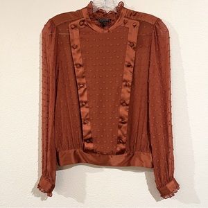 Scotch & Soda Blouse Satin Blend Size XS